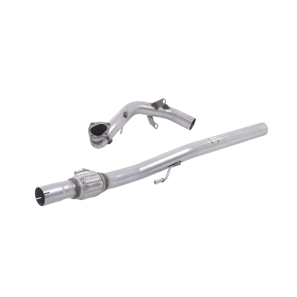 Milltek Large-bore Downpipe and De-cat Exhaust Seat Ibiza Cupra / Bocanegra 1.4 TSI 180PS 09-15-Manifolds, Decats & Sports Cats-carbonizeduk