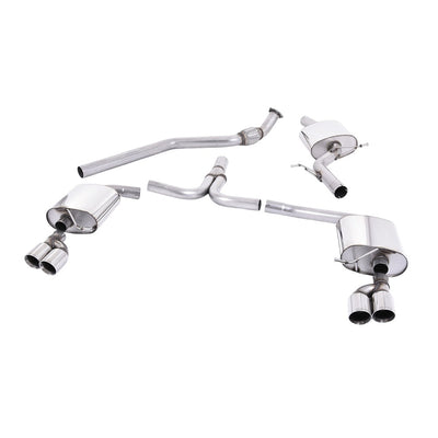 Milltek Cat Back Exhaust Audi A5 Coupe S-Line 2.0 TFSi 2WD and Quattro S-Tronic 08-25-Exhaust System-carbonizeduk