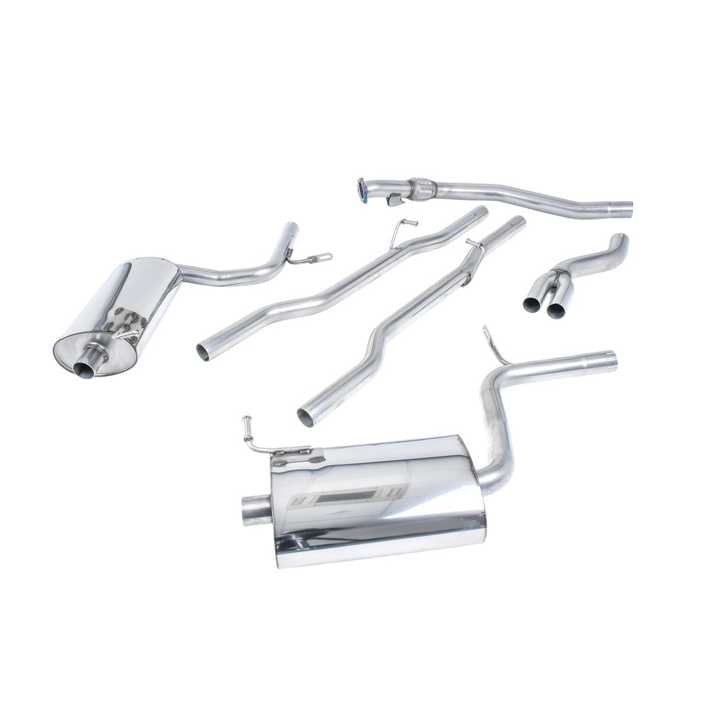 Milltek Cat Back Exhaust Audi A4 1.8T B6 Quattro Saloon Avant 190BHP (6-Speed) 03-05-Exhaust System-carbonizeduk