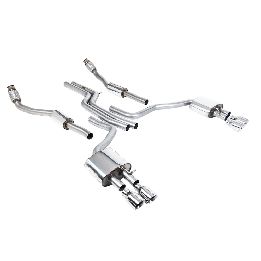 Milltek Cat Back Exhaust Audi S7 Sportback 4.0 TFSi Quattro S-Tronic 12-18-Exhaust System-carbonizeduk