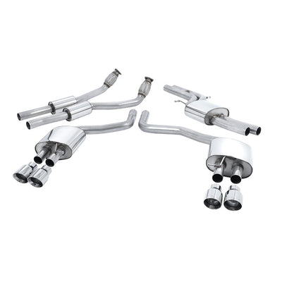 Milltek Cat Back Exhaust Audi S6 4.0 TFSi C7 Quattro 12-18-Exhaust System-carbonizeduk