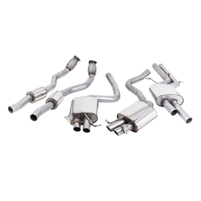 Milltek Cat Back Exhaust Audi RS4 B8 4.2 FSI Quattro Avant 12-15-Exhaust System-carbonizeduk