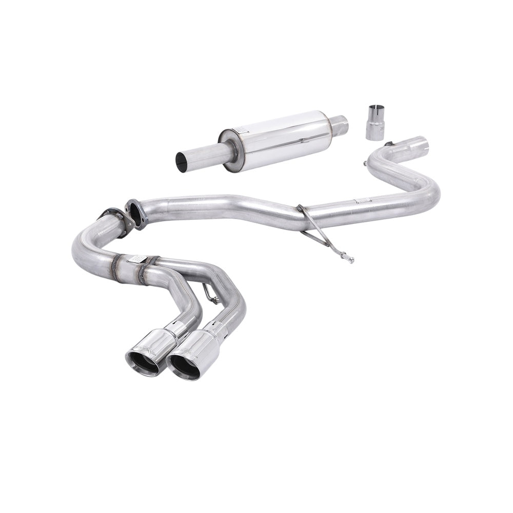 Milltek Cat Back Exhaust Audi A3 2.0 TDI 184PS MQB 2WD (3-Door and Sportback Models) 13-20-Exhaust System-carbonizeduk