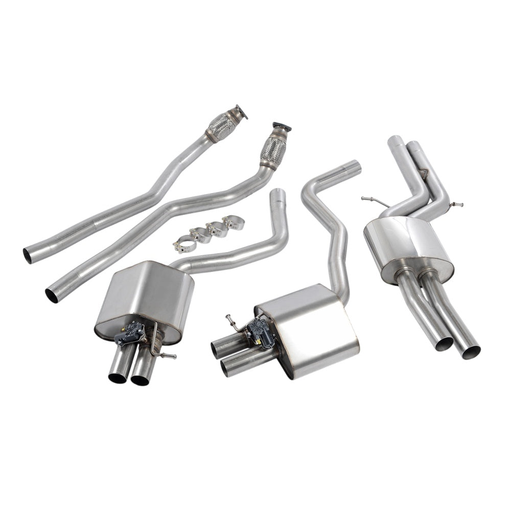 Milltek Cat Back Exhaust Audi RS7 C7 Sportback 4.0 V8 TFSi biturbo inc Performance Edition 13-18-Exhaust System-carbonizeduk