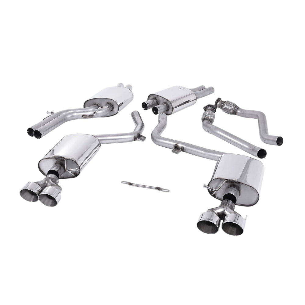 Milltek Cat Back Exhaust Audi S4 3.0 Supercharged V6 B8.5 12-16-Exhaust System-carbonizeduk