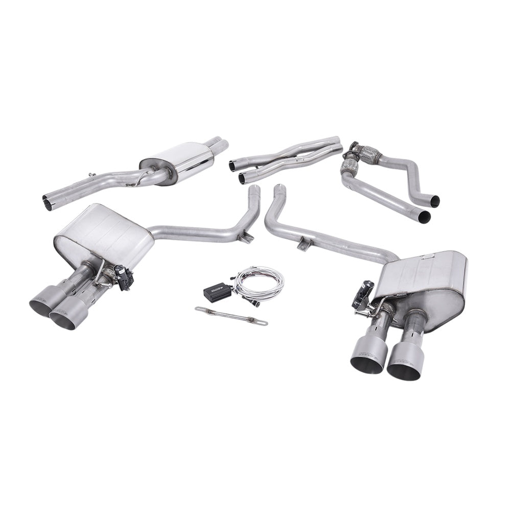 Milltek Cat Back Exhaust Audi S5 3.0 TFSi B8.5 Coupe and Cabriolet 11-16-Exhaust System-carbonizeduk