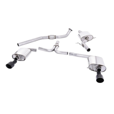 Milltek Cat Back Exhaust Audi A5 Coupe S-Line 2.0 TFSi 2WD and Quattro S-Tronic 08-25-Exhaust System-carbonizeduk