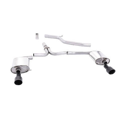 Milltek Cat Back Exhaust Audi A4 2.0 TDi B8 177PS Quattro Saloon and Avant 09-11-Exhaust System-carbonizeduk