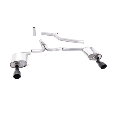 Milltek Cat Back Exhaust Audi A4 3.0 TDi B8 Quattro Saloon and Avant 08-11-Exhaust System-carbonizeduk