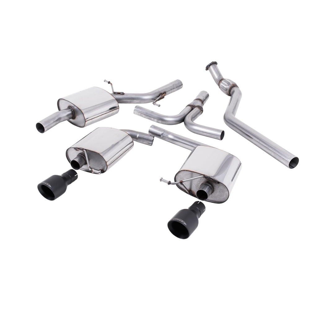 Milltek Cat Back Exhaust Audi A5 Cabriolet 2.0 TFSi 2WD and Quattro (manual only) 09-25-Exhaust System-carbonizeduk