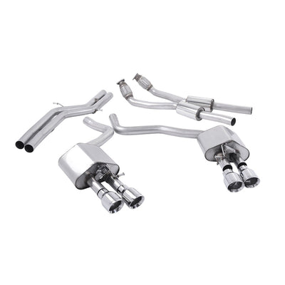 Milltek Cat Back Exhaust Audi S6 4.0 TFSi C7 Quattro 12-18-Exhaust System-carbonizeduk