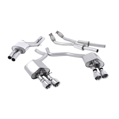 Milltek Cat Back Exhaust Audi S6 4.0 TFSi C7 Quattro 12-18-Exhaust System-carbonizeduk