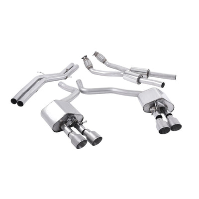 Milltek Cat Back Exhaust Audi S6 4.0 TFSi C7 Quattro 12-18-Exhaust System-carbonizeduk