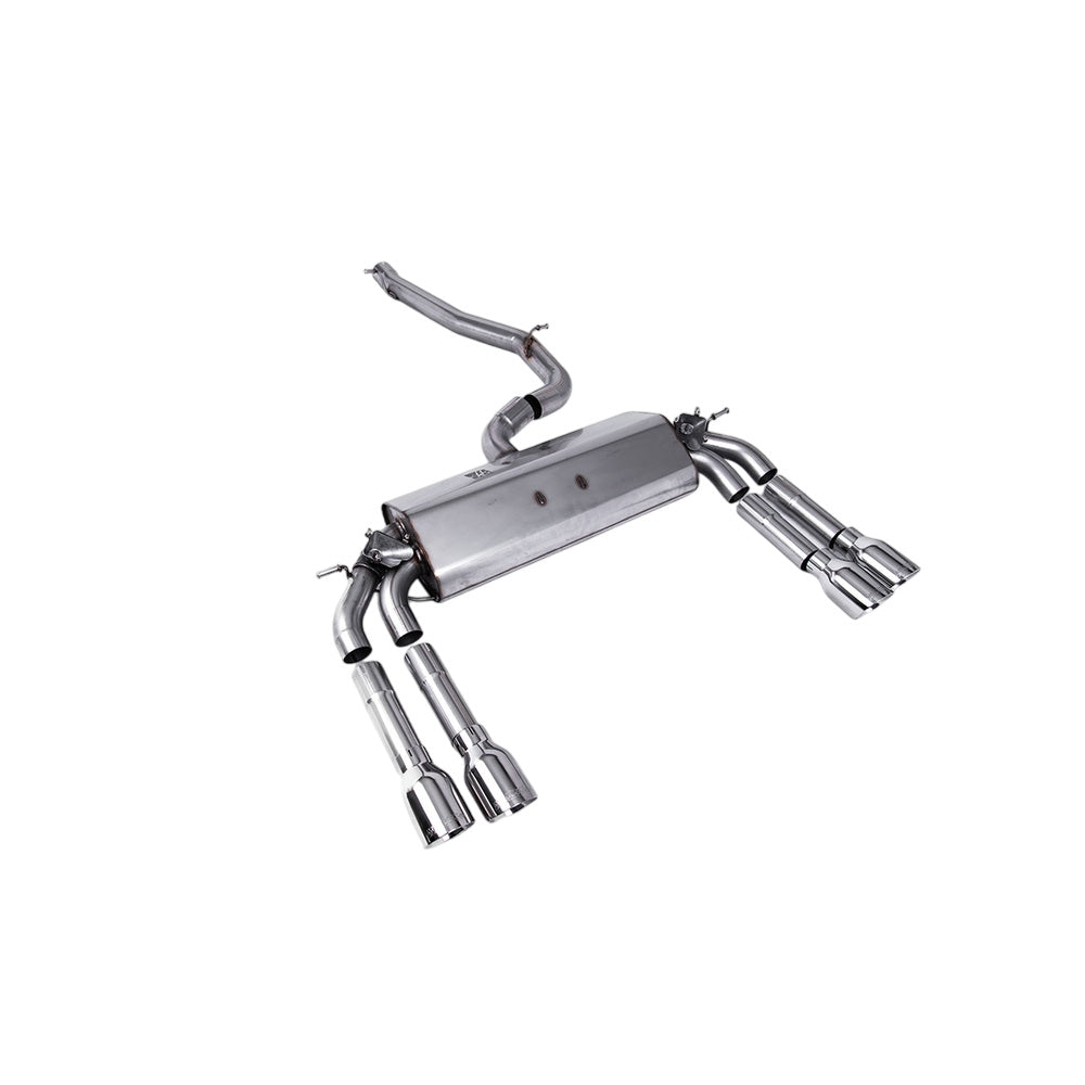 Milltek Cat Back Exhaust Audi S3 2.0 TFSi Quattro Saloon and Cabrio 8V.2 (GPF Equipped Models Only) 19-20-Exhaust System-carbonizeduk