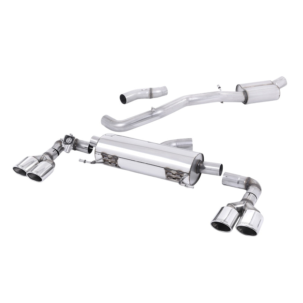 Milltek Cat Back Exhaust Audi S1 2.0 TFSi Quattro 14-18-Exhaust System-carbonizeduk