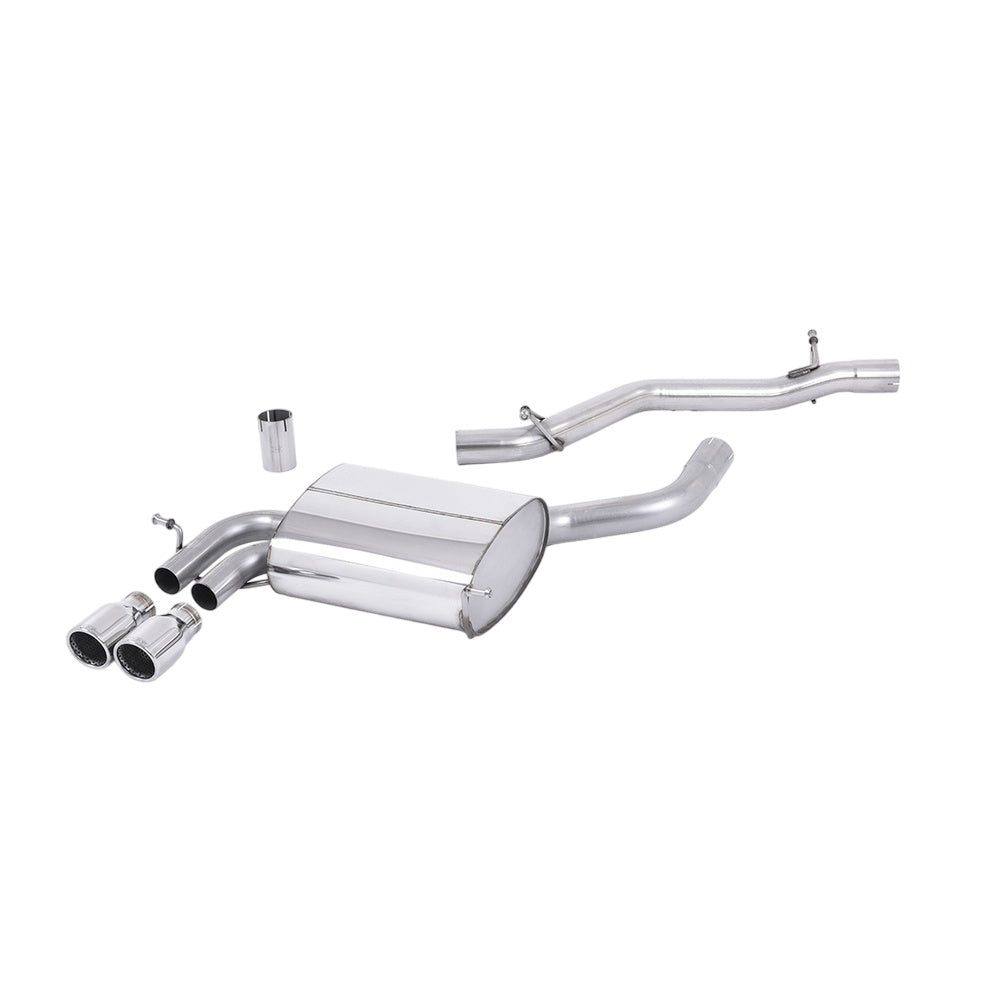 Milltek Cat Back Exhaust Non-Resonated Audi A3 3.2 V6 Quattro 3-Door and 5-Door Sportback 03-12-Exhaust System-carbonizeduk