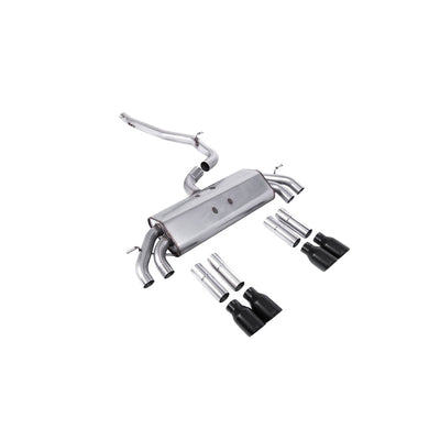 Milltek Cat Back Exhaust Audi S3 2.0 TFSi Quattro Saloon and Cabrio 8V/8V.2 (Non-GPF Equipped Models Only) 13-18-Exhaust System-carbonizeduk