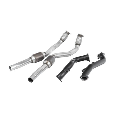 Milltek Large Bore Downpipes and Hi-Flow Sports Cats Exhaust Audi RS7 C7 Sportback 4.0 V8 TFSi biturbo inc Performance Edition 13-18-Manifolds, Decats & Sports Cats-carbonizeduk