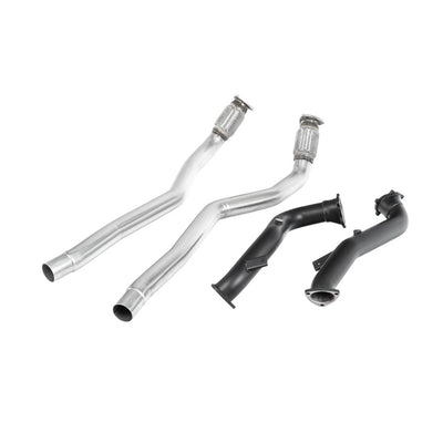 Milltek Large-bore Downpipes and Cat Bypass Pipes Exhaust Audi S7 Sportback 4.0 TFSi Quattro S-Tronic 12-18-Manifolds, Decats & Sports Cats-carbonizeduk