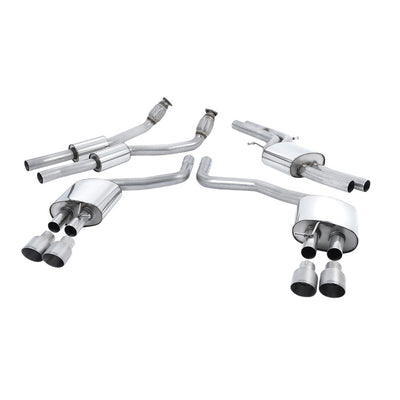 Milltek Cat Back Exhaust Audi S6 4.0 TFSi C7 Quattro 12-18-Exhaust System-carbonizeduk