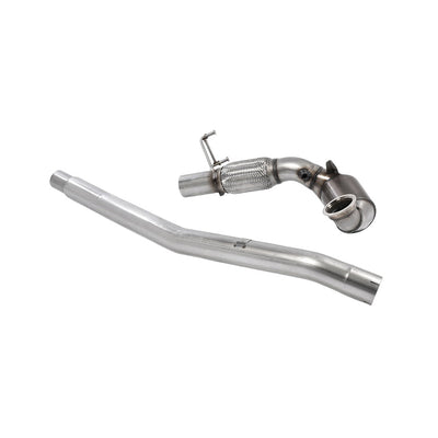 Milltek Large-bore Downpipe and De-cat Exhaust Audi TT Mk3 TTS 2.0 TFSi Quattro (Non-OPF/GPF Models) 15-18-Manifolds, Decats & Sports Cats-carbonizeduk