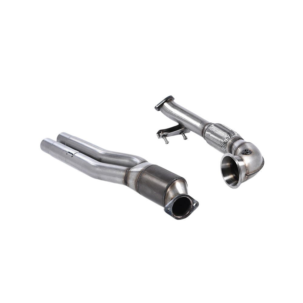 Milltek Primary Hi-Flow Sports Cat and Turbo Elbow Exhaust Audi RS3 Sportback (8V MQB Pre Facelift Only) 15-17-Manifolds, Decats & Sports Cats-carbonizeduk