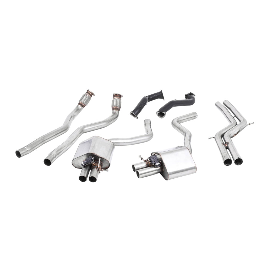 Milltek Full System Exhaust Audi RS6 C7 4.0 TFSi biturbo Quattro inc Performance Edition 13-18-Exhaust System-carbonizeduk