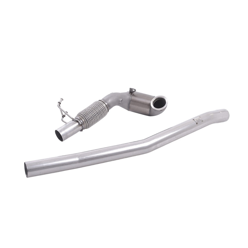 Milltek Cast Downpipe with Race Cat Exhaust Audi TT Mk3 TTS 2.0 TFSi Quattro (Non-OPF/GPF Models) 15-18-Manifolds, Decats & Sports Cats-carbonizeduk