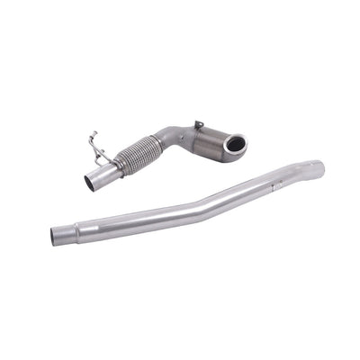 Milltek Cast Downpipe with Race Cat Exhaust Audi TT Mk3 TTS 2.0 TFSi Quattro (Non-OPF/GPF Models) 15-18-Manifolds, Decats & Sports Cats-carbonizeduk