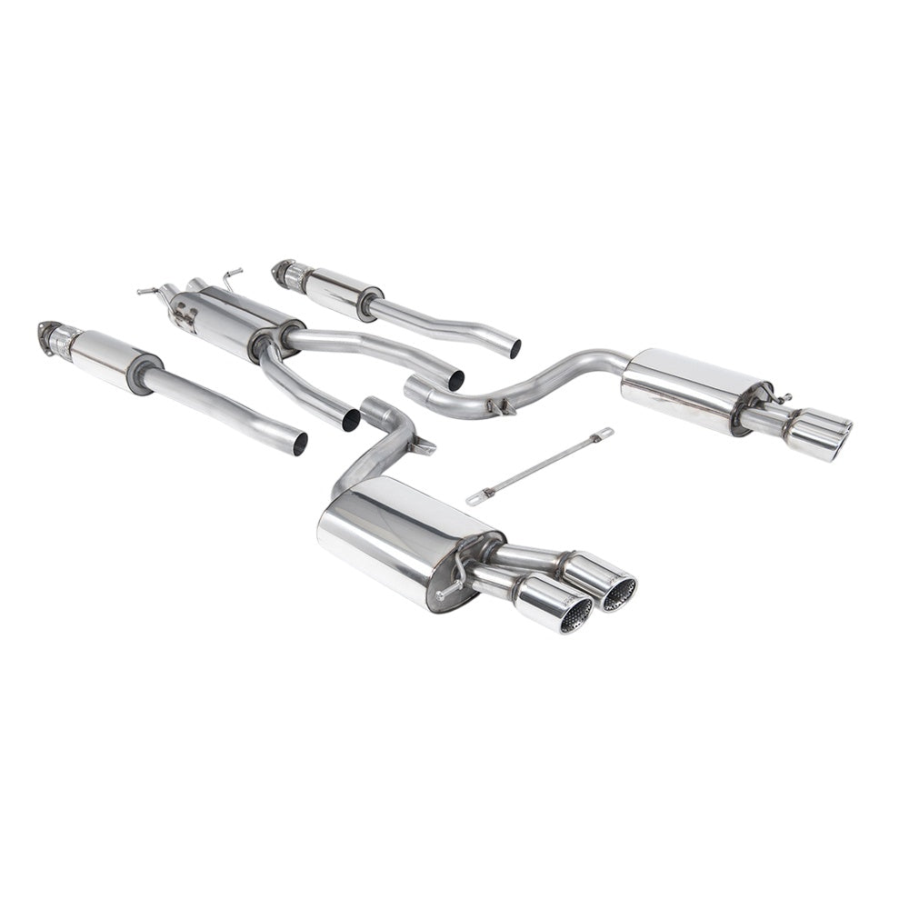 Milltek Cat Back Exhaust Audi S6 5.2 V10 C6 FSI Quattro 06-12-Exhaust System-carbonizeduk