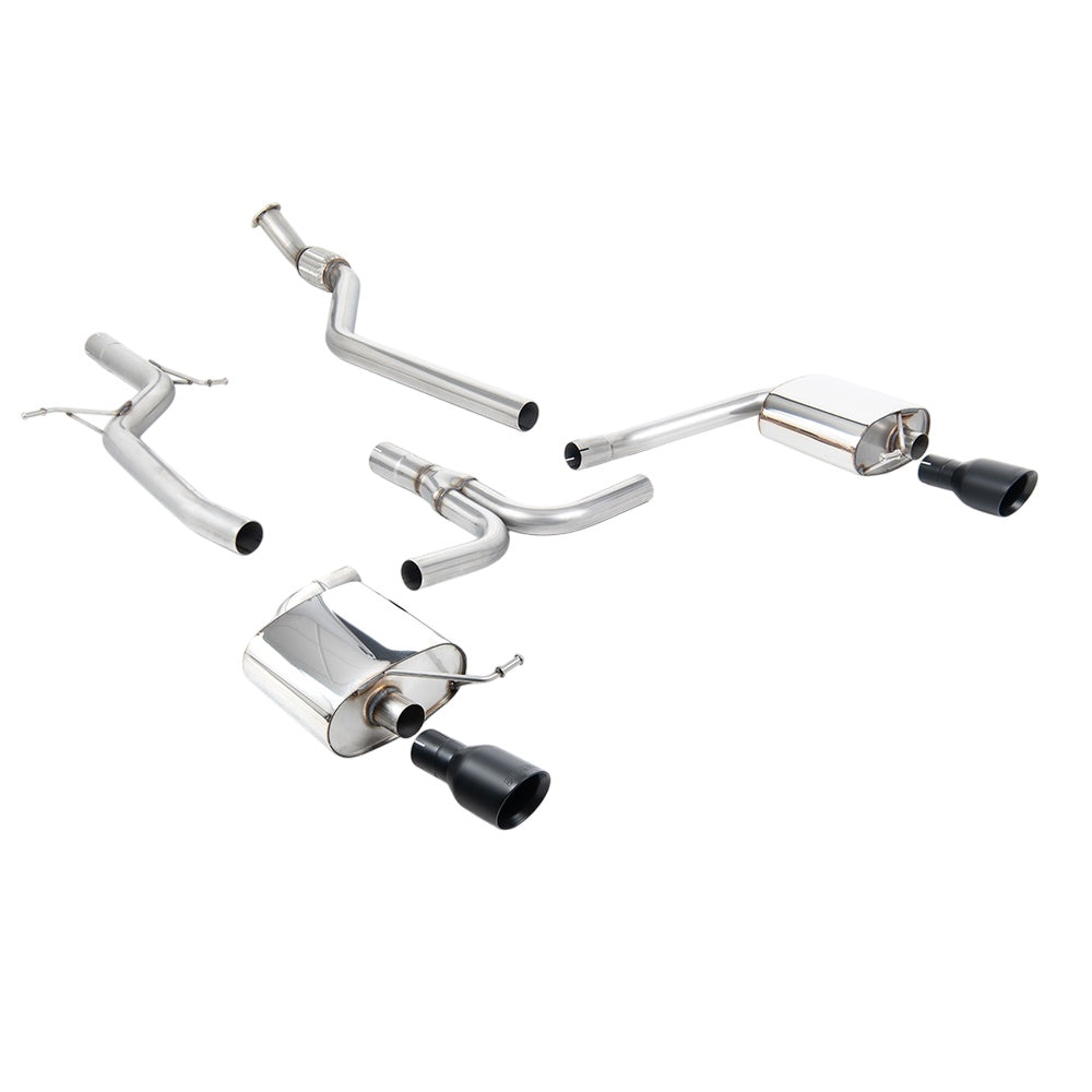 Milltek Cat Back Exhaust Audi A4 2.0 TFSi S-Line B8 (2WD and Quattro manual-only) Saloon and Avant 08-11-Exhaust System-carbonizeduk