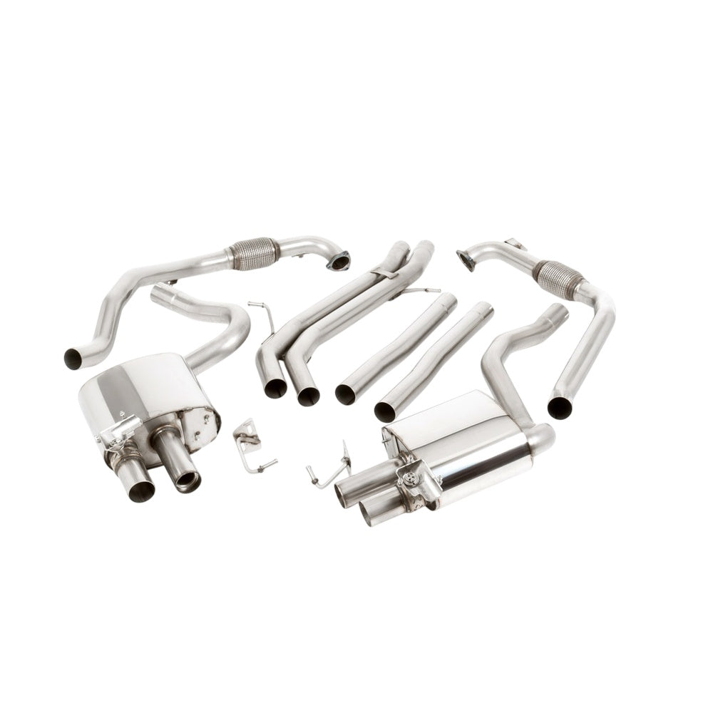 Milltek Cat Back Exhaust Audi S5 3.0 V6 Turbo Sportback B9 (Non Sport Diff Models Only) 17-25-Exhaust System-carbonizeduk