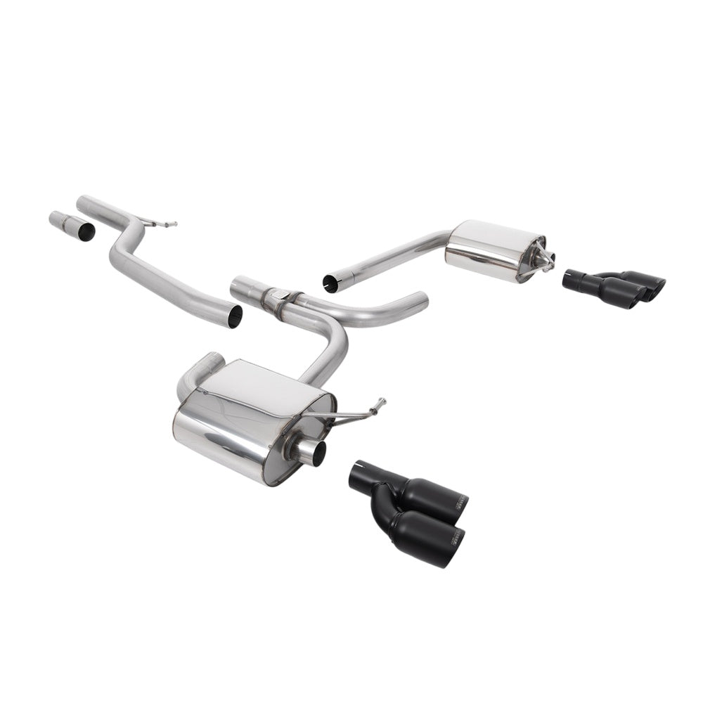 Milltek Cat Back Exhaust Audi A4 2.0 TDi B8 140PS / 177PS 2WD Saloon and Avant (S-Line models only) 09-11-Exhaust System-carbonizeduk