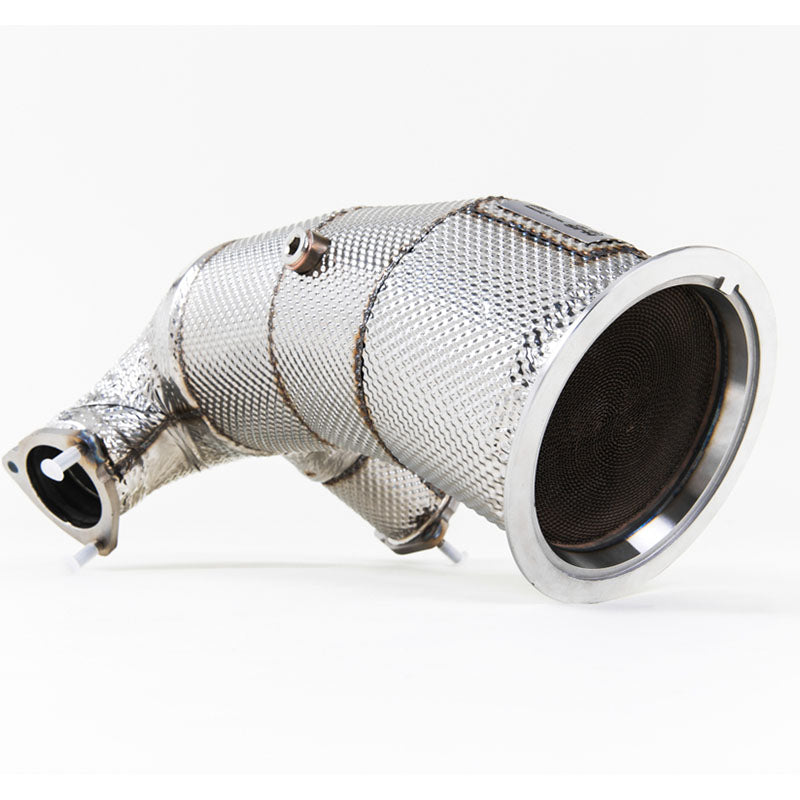 Milltek Audi S4 3.0 Turbo V6 B9 - Saloon/Sedan & Avant (Sport Diff Models Only & Without Brace Bars) 2016-2023 HJS Tuning ECE Downpipes Exhaust-Manifolds, Decats & Sports Cats-carbonizeduk