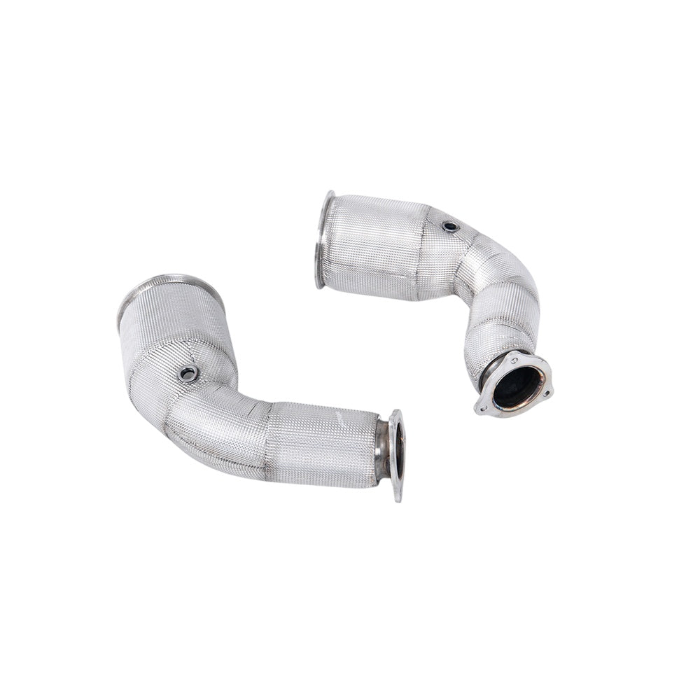 Milltek Cat Replacement Pipes Exhaust Audi RS4 B9 2.9 V6 Turbo Avant (Non OPF/GPF Models) 18-25-Manifolds, Decats & Sports Cats-carbonizeduk