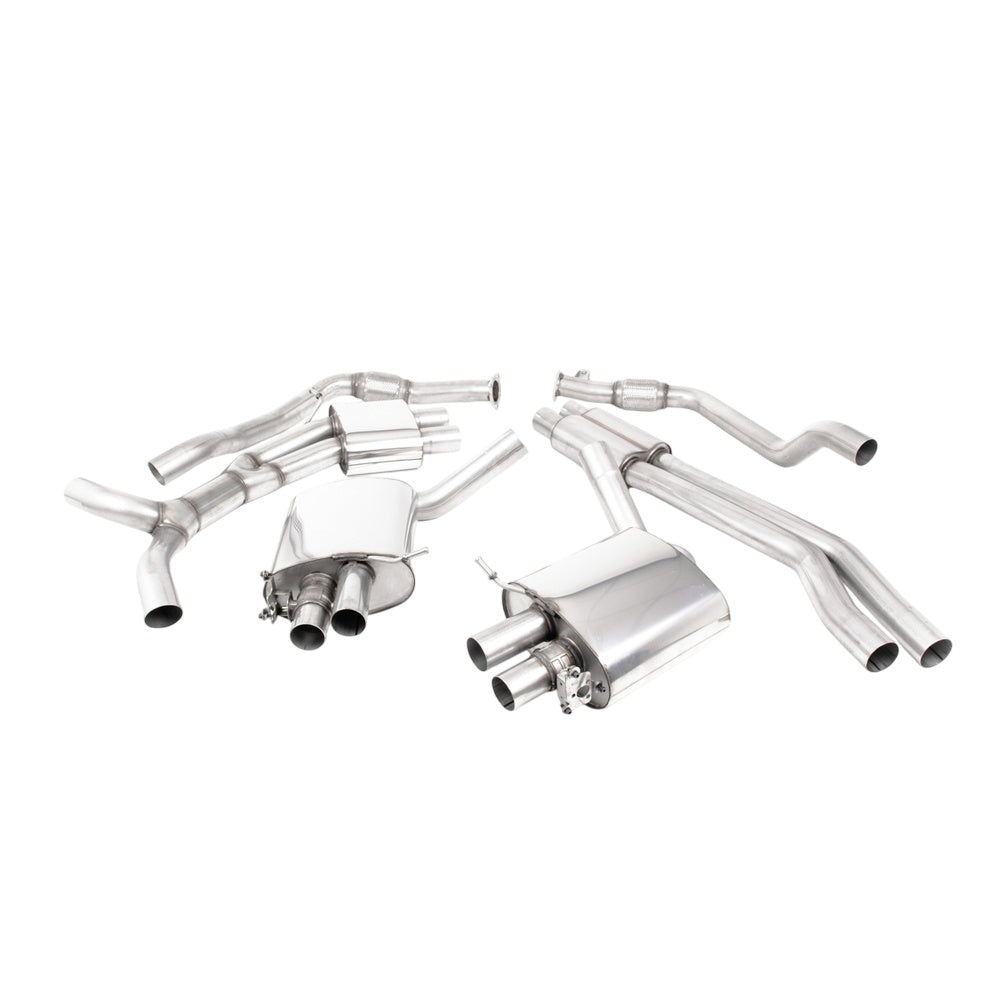 Milltek Cat Back Exhaust Audi RS4 B9 2.9 V6 Turbo Avant (OPF/GPF Models) 19-25-Exhaust System-carbonizeduk