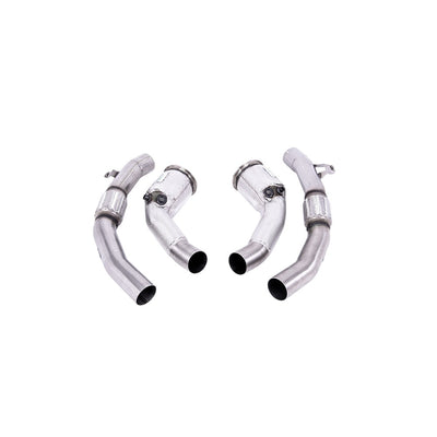 Milltek Large-bore Downpipes and Cat Bypass Pipes Exhaust Audi S8 D5 4.0 TFSi V8 Saloon / Sedan (OPF/GPF UK/Euro Models) 20-25-Manifolds, Decats & Sports Cats-carbonizeduk