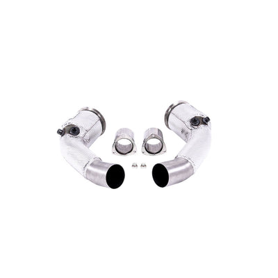 Milltek Large Bore Downpipes and Hi-Flow Sports Cats Exhaust Audi S8 D5 4.0 TFSi V8 Saloon / Sedan Standard Wheel Base (Non OPF/GPF US/ROW Models) 20-25-Manifolds, Decats & Sports Cats-carbonizeduk