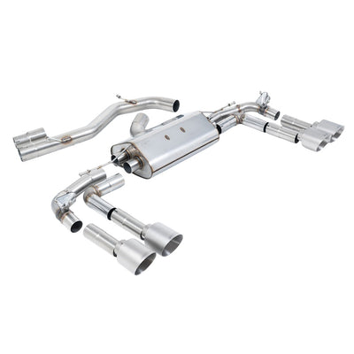 Milltek Cat Back Exhaust Audi S3 2.0 TFSi Quattro Saloon / Sedan 310PS 8Y (North American / Non-OPF Models Only) 22-25-Exhaust System-carbonizeduk