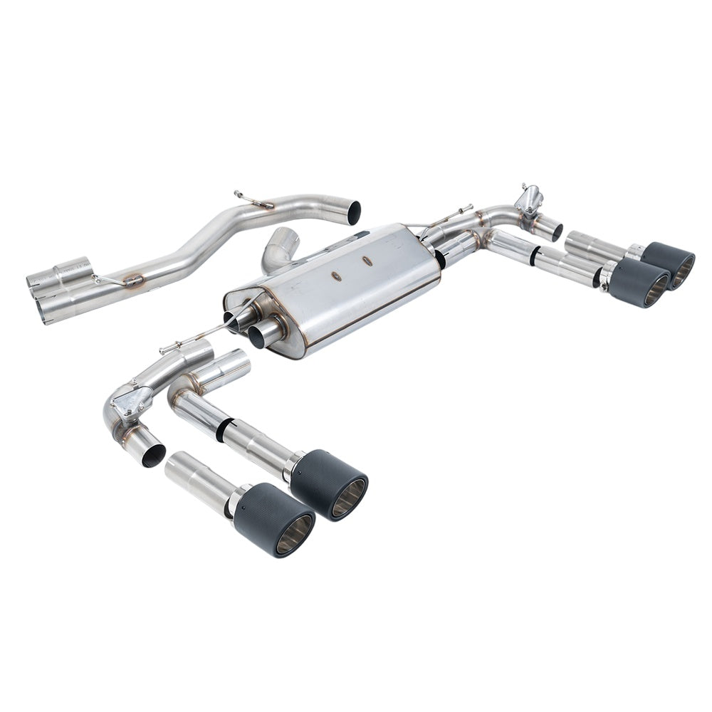 Milltek Cat Back Exhaust Audi S3 2.0 TFSi Quattro Saloon / Sedan 310PS 8Y (North American / Non-OPF Models Only) 22-25-Exhaust System-carbonizeduk