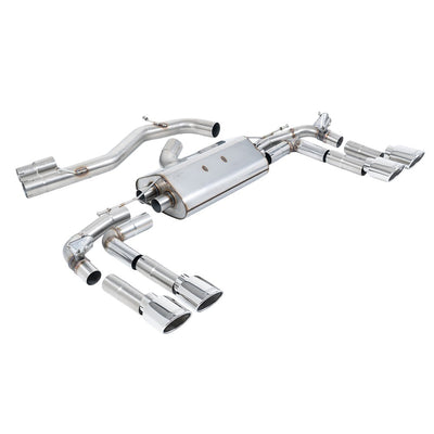 Milltek Cat Back Exhaust Audi S3 2.0 TFSi Quattro Saloon / Sedan 310PS 8Y (North American / Non-OPF Models Only) 22-25-Exhaust System-carbonizeduk