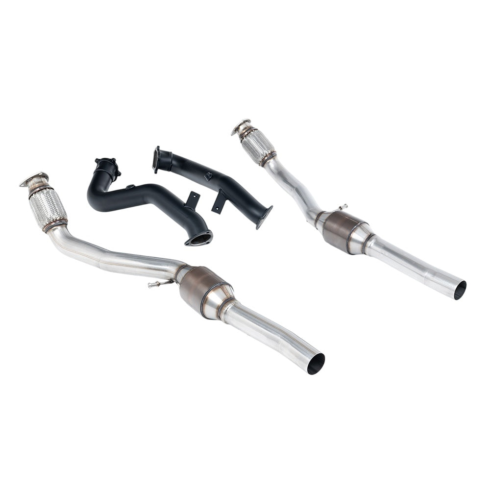 Milltek Hi-Flow Sports Cats Exhaust Audi S8 D4 4.0 TFSi Quattro Tiptronic 13-18-Manifolds, Decats & Sports Cats-carbonizeduk
