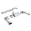 Milltek Cat Back Exhaust Audi RS3 Sportback 400PS (8V MQB Facelift Only) Non-OPF/GPF Models 17-18-Exhaust System-carbonizeduk
