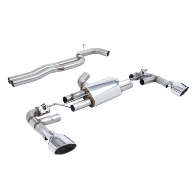 Milltek Cat Back Exhaust Audi RS3 Sportback 400PS (8V MQB Facelift Only) Non-OPF/GPF Models 17-18-Exhaust System-carbonizeduk