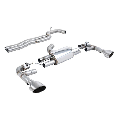 Milltek Cat Back Exhaust Audi RS3 Sportback 400PS (8V MQB Facelift Only) Non-OPF/GPF Models 17-18-Exhaust System-carbonizeduk