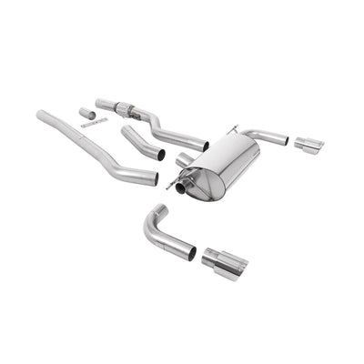 Milltek Cat Back Exhaust BMW 4 Series F32 428i Coupe (Manual Gearbox, without Tow Bar, None xDrive and N20 Engine Only) 14-18-Exhaust System-carbonizeduk