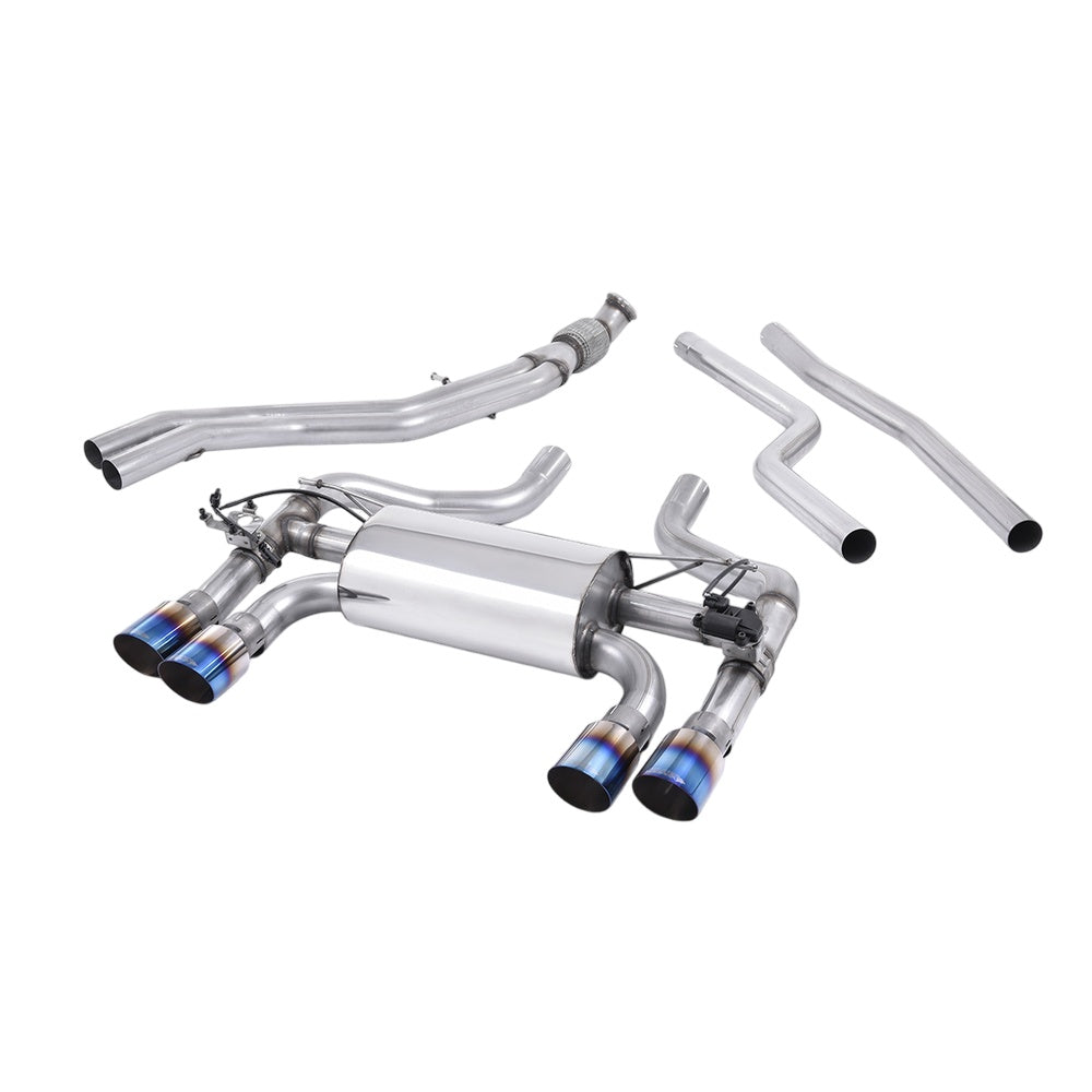 Milltek Cat Back Exhaust BMW 2 Series M2 Coupe (F87) 16-18-Exhaust System-carbonizeduk