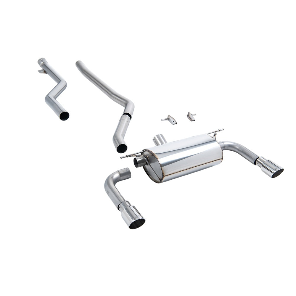 Milltek Cat Back Exhaust BMW 3 Series F30 320i M Sport Saloon (LCI models, None xDrive, Non-OPF and B48 Engine) 15-19-Exhaust System-carbonizeduk