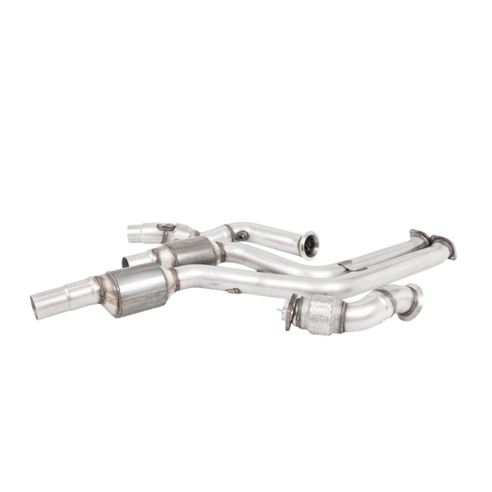 Milltek Large Bore Downpipes and Hi-Flow Sports Cats Exhaust BMW 2 Series M2 Competition Coupe (F87) 18-25-Manifolds, Decats & Sports Cats-carbonizeduk