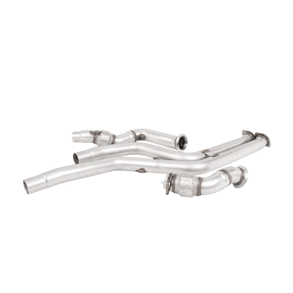 Milltek Large-bore Downpipes and Cat Bypass Pipes Exhaust BMW 2 Series M2 Competition Coupe (F87) 18-25-Manifolds, Decats & Sports Cats-carbonizeduk